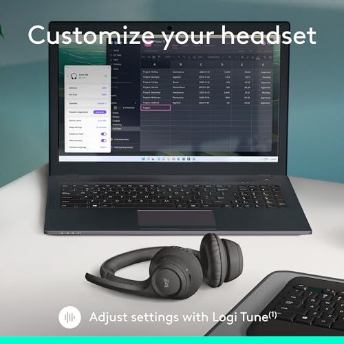 Logitech Zone 301 Wireless Bluetooth Headset - Graphite - color: Graphite