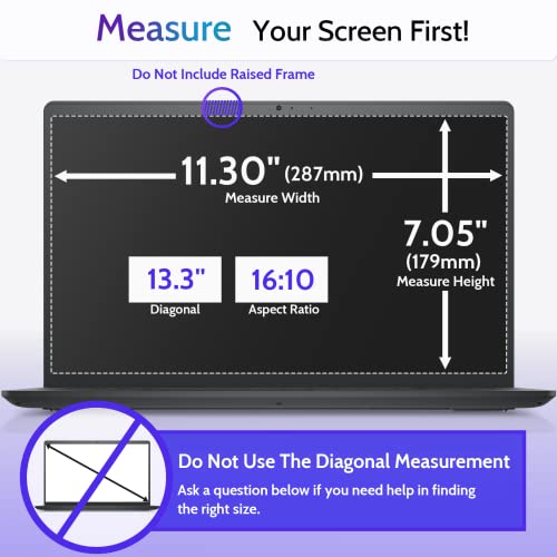 Peslv 3 Pack 13.3 Inch 16:10 Anti Blue Light Screen Protector for Laptop - size: Laptop 13.3"&13.4" 16:10 Aspect