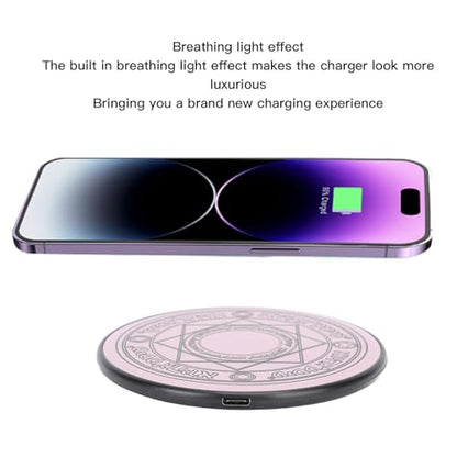 Charger Pad, 20W Fast Charging Ultra Slim Glowing Magic Charging Pad for iOS Phone, Pad, Headphone, Ideal Gifts for Girls