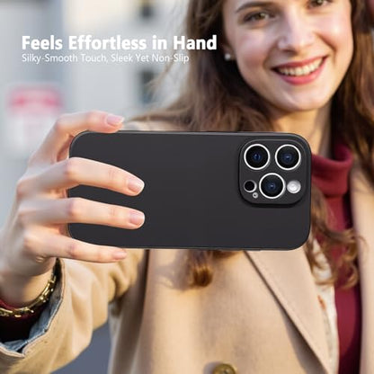 FanTEK Phone Case Compatible with iPhone 15 Pro Case, Anti-Scratch & Fingerprint Phone Case Protective Cover, Matte Black - size: iPhone 15 Pro
