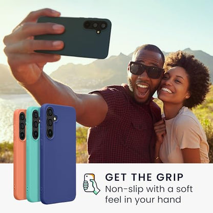 kwmobile Case Compatible with Samsung Galaxy A55 5G Case - Soft Slim Protective TPU Silicone Cover - Dark Slate - color: Dark Slate, size: Galaxy A55 5G