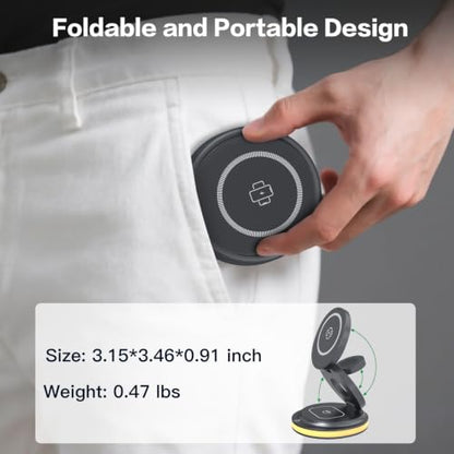 ZealSound 3-in-1 Wireless Charger for iPhone, Apple Watch and AirPods - color: Grey