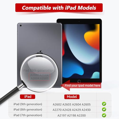 bersem Privacy Screen Protector for iPad 10.2 Inch (9th/8th/7th Generation) - size: iPad 10.2 Inch (9th / 8th / 7th Generation)