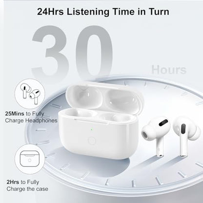 Wireless Charging Case Compatible with AirPod Pro 1st & 2nd Generation, Air Pod Pro 2 1 Charger Case Replacement to USB-C Without Earbuds - color: White Air Pod Pro Charging Case