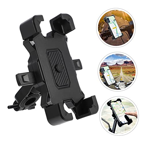 Adjustable Motorcycle Phone Mount with Shockproof Protection Rotatable Bike Handlebar Holder Stable Skid Cushion for Navigation and Vibration Resistance