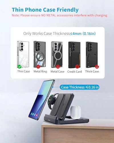 for Samsung Galaxy Z Fold 8 Ultra/7/6/5/4 Wireless Charging Station,3-in-1