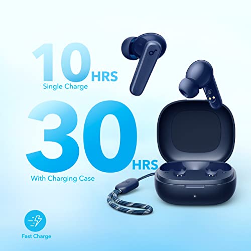 Soundcore by Anker P20i True Wireless Earbuds, with Big Bass, 30H Playtime - color: Blue