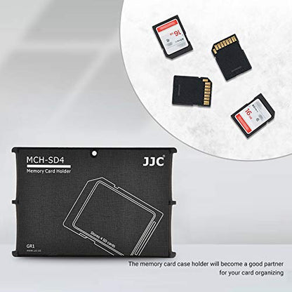 4 Slot SD Card Holder Case Storage Organizer, Slim Ultra-Thin SDHC SDXC Box - color: 4 SD Card Slots