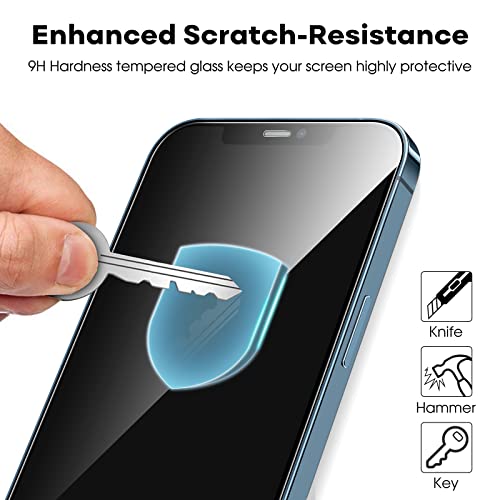 JETech Full-Coverage Screen Protector for iPhone 12 Pro Max, 3-Pack - size: iPhone 12 Pro Max