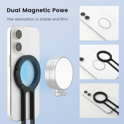 Foldable Magnetic Phone Tripod for Smartphone, Aluminum Alloy