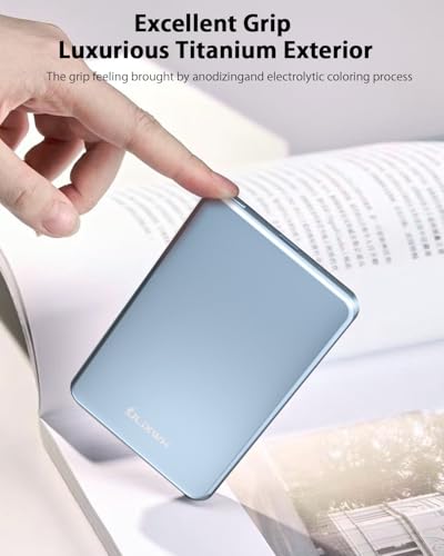[0.3" Ultra Slim] [Alloy-Made] ULiXWH for Magsafe Portable Charger iPhone | 2026 Upgrade Fast Charging 5000mAh Magnetic Power Bank, Wireless Battery Pack for iPhone 17 Air 16 15 Pro Max 14 13, Blue - color: Blue