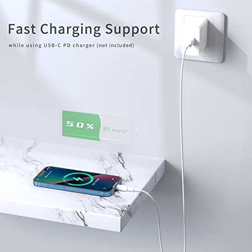 Nebite USB C to Lightning Cable 2Pack 6FT [MFi Certified] iPhone Charger Fast Charging Cable for iPhone 14 14 Pro Max 13 Pro Max 12 11 X XS XR 8 Plus, iPad, AirPods Pro - size: 2P6FT
