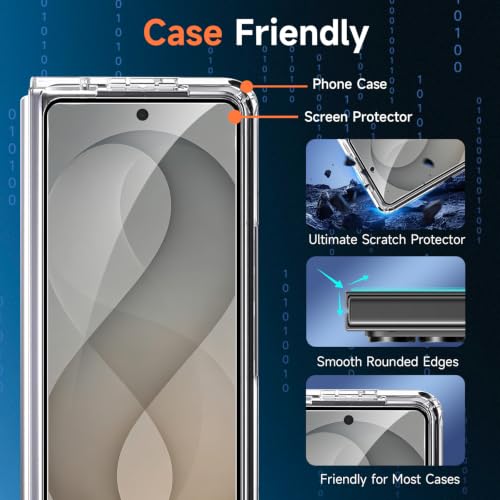 LYWHL 2-Pack Samsung Galaxy Z Fold 8 Ultra Screen Protector Tempered Glass - size: Samsung Galaxy Z Fold 8 Ultra