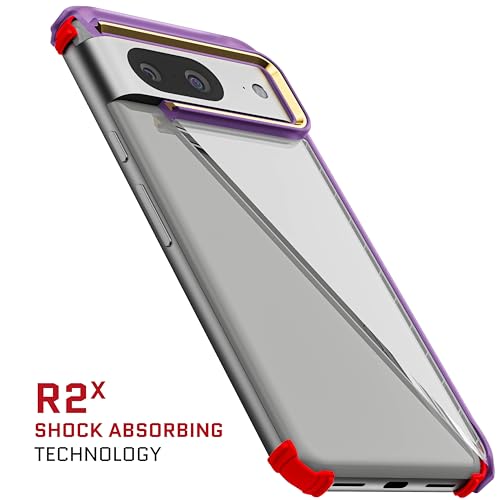 Ghostek Covert Pixel 8 Case Clear - Compatible with Wireless Charging, Shockproof Drop Protection, Transparent Phone Cover (6.2 Inch, Purple) - color: Purple [Limited Edition], size: Pixel 8