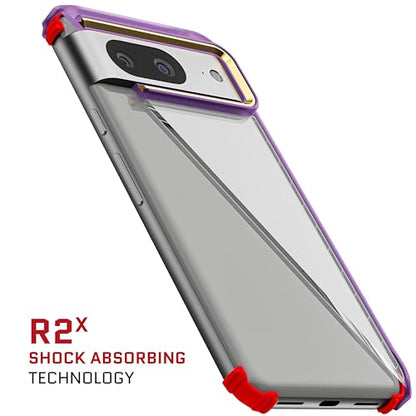 Ghostek Covert Pixel 8 Case Clear - Compatible with Wireless Charging, Shockproof Drop Protection, Transparent Phone Cover (6.2 Inch, Purple) - color: Purple [Limited Edition], size: Pixel 8