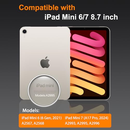 SPARIN Screen Protector for iPad Mini 7/6 (7th/6th Generation), 8.3 Inch | 2 Pack, Auto Alignment, Easy Installation Tray, Tempered Glass, Case Friendly - size: iPad Mini 8.3" 2024/2021