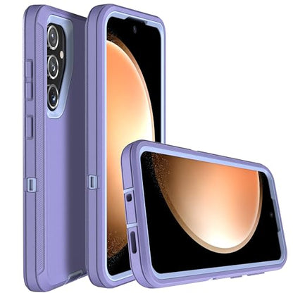 MXX Case Designed for S24 Plus Compatible with S25 Plus/ S24 Plus 3-Layer Super Full Heavy Duty Body Bumper Cover/Shock Protection/Dust Proof, case 5g 2024 (Purple) - color: Purple, size: Galaxy S24+ / S25+