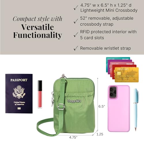 Baggallini RFID Bryant Pouch - color: Moss