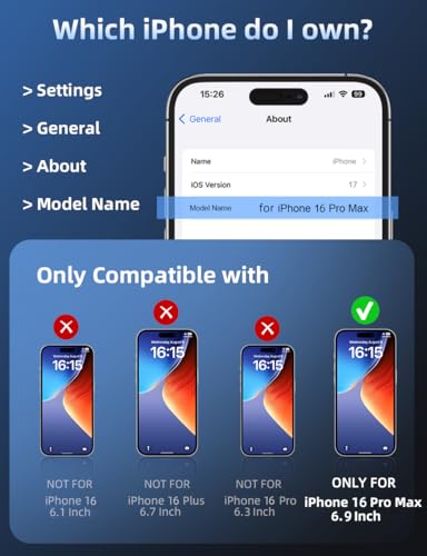 ruwa Privacy Screen Protector for iPhone 16 Pro Max[2-Pack] Anti-Peep Tempered Glass Film with Easy Installation Frame, 9H Hardness, Scratch Resistant, Case Friendly - size: for iPhone 16 Pro Max-6.9 inch 2-Pack