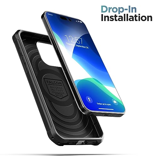 ENCASED Compatible with iPhone 15 Pro Case - Military Grade Protection with 360 Rugged Full-Body Coverage (iPhone 15 Pro) Black - size: iPhone 15 Pro