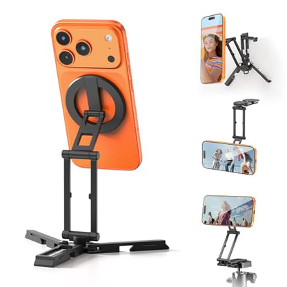 ULANZI SK29 Magnetic Phone Tripod, Foldable Mini Tripod Mount for MagSafe