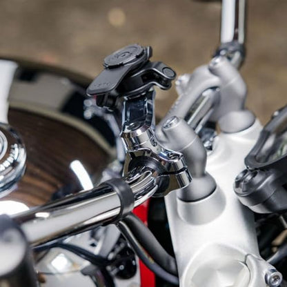 Quad Lock Motorcycle Handlebar Mount PRO Chrome for iPhone, Samsung Galaxy and Pixel Smartphone - size: Handlebar Mount PRO Chrome