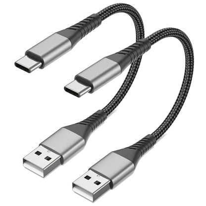 6 inch Short USB A to USB C Cable Fast Charging, 2 Pack 0.5ft USBC Cable - size: 0.5 Feet, style: USB A to USB C