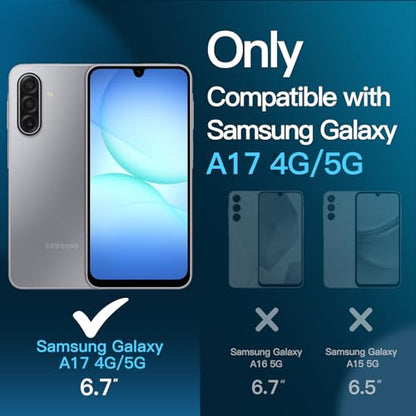 JETech Screen Protector for Samsung Galaxy A17, 3-Pack - size: Galaxy A17