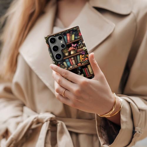 Case for Samsung Galaxy S26 Ultra,Camera Protection Soft Glossy Phone Case - Retro Book Mushroom - color: Retro Book Mushroom, size: Samsung Galaxy S26 Ultra