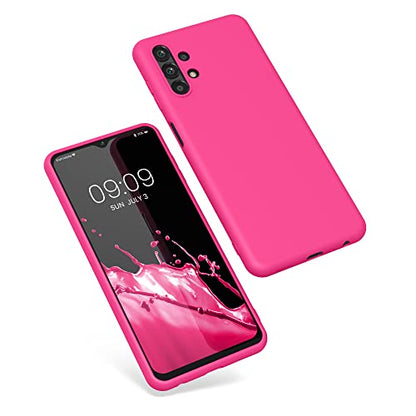 kwmobile Case Compatible with Samsung Galaxy A13 4G Case - Soft Slim Protective TPU Silicone Cover - Neon Pink - color: neon pink, size: Galaxy A13 4G