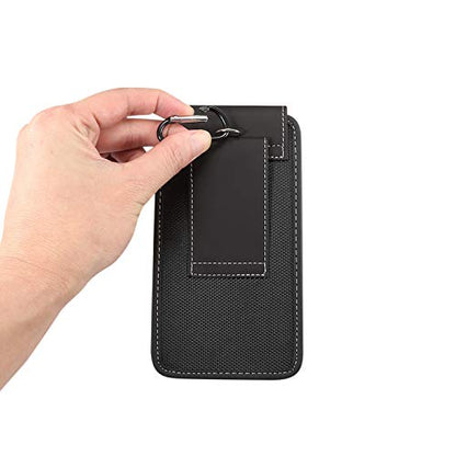 Cell Phone Holster Case Belt Loop Phone Pouch Holder for Motorola Moto G Power 5G 2024 2025 G Play 2023 G Stylus 5G 2022 2021 G Pure G9 Power Edge 2021 Galaxy A05 A06 A14 S21 Ultra Nokia G400 G50 (XL)