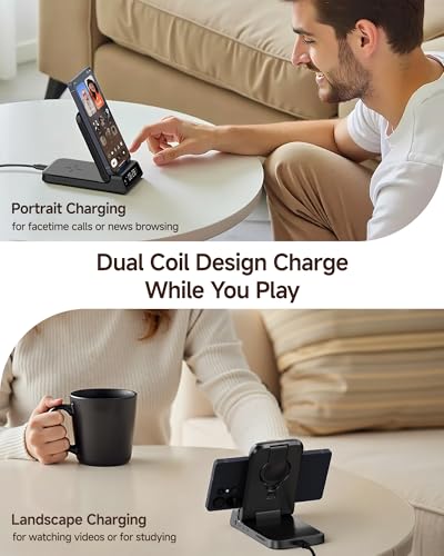 Charging Station for Samsung Phone, Watch & Buds, Not for Watch 9/Ultra 2 - color: Black