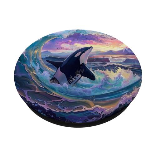Orca Whale PopSockets Adhesive PopGrip - style: Adhesive PopGrip