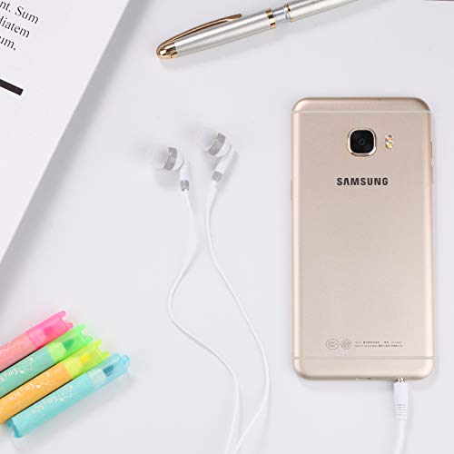 CN-Outlet Bulk Earbuds Headphones 50 Pack, Wholesale Disposable Earphones for Schools Classroom Students Kids Children (White) - color: White
