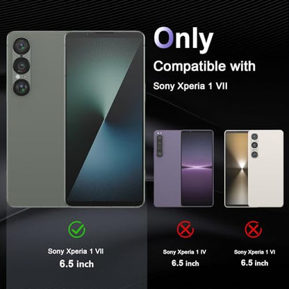 Case for Sony Xperia 1 VII, Military Grade Drop Protection Phone Case, Yellowing Resistant, Anti-Scratch Hard PC Back, Shockproof Hard Ultra-Thin Protective Cover, Clear - size: Sony Xperia 1 VII
