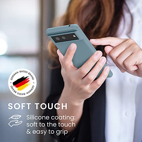 kwmobile Case Compatible with Google Pixel 6 Case - TPU Silicone Phone Cover with Soft Finish - Arctic Night - color: Arctic Night, size: Pixel 6