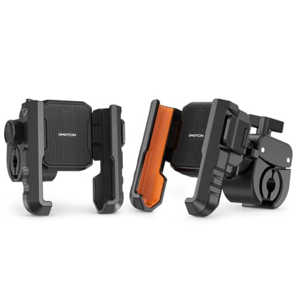 OMOTON BK01 Anti-Vibration Bike Phone Mount, Quick Lock for Riders 2 Packs - color: 6-Black & Orange