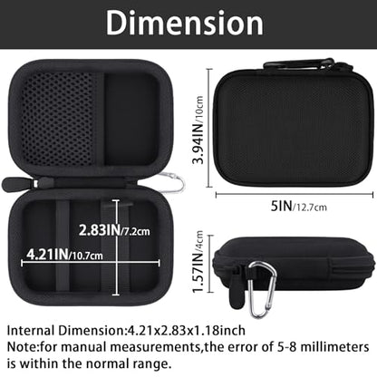 khanka Case for Anker Nano Power Bank Ultra-Slim 5000Mah & Maggo 10K,Black - color: Black
