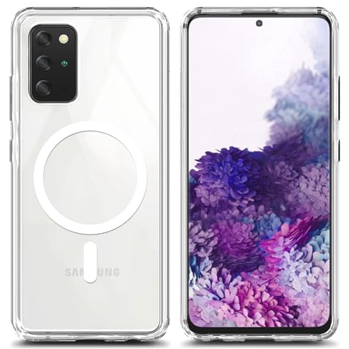 YZB Magnetic for Samsung Galaxy S20+ (Plus) Case, Clear | Compatible with MagSafe | Slim Fit Lightweight Shockproof, Military-Grade Protection, Yellowing Resistant Scratch-Resistant Back - color: Crystal Clear, size: Galaxy S20 Plus