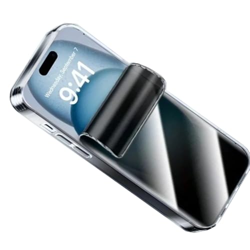 2pcs Flexible Privacy Hydrogel Film for iPhone 16 5G 6.1" 2024 Anti-Spy Anti-Peeping TPU Screen Protector Touch Sensitive Explosion-Proof Not Tempered Glass