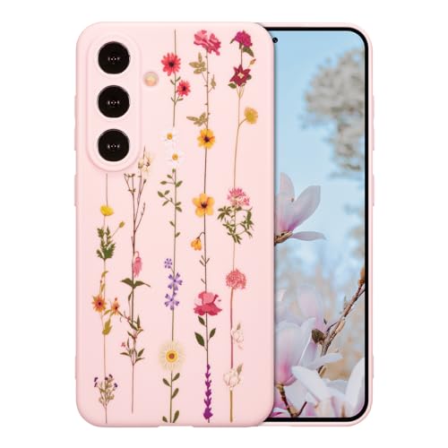 ZTOFERA Floral Case for Samsung Galaxy A17 5G,Clear Cute Flower Pattern Case for Girls Women,Flexible Silicone Protective Slim Shockproof Bumper Phone Cover for Galaxy A17 5G,Pink - color: Pink, size: for Samsung Galaxy A17 5G