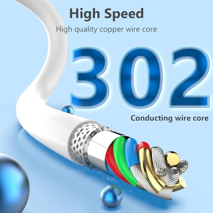 5 Pack 6FT USB C to Lightning Cable, [Apple MFi Certified] Fast Charging