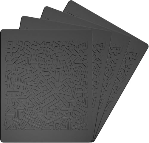 Car Dashboard Non Slip Mat, JIMISHA Anti Slip Pad, Anti Slide Sticky Dash Pad, Multifunctional Fixate Gripping Gel Pad for Radar Detector, Cell Phone, Keys, Glass, GPS, Coins 6.3x5.1 inch (4 Pack) - color: 4 Pack
