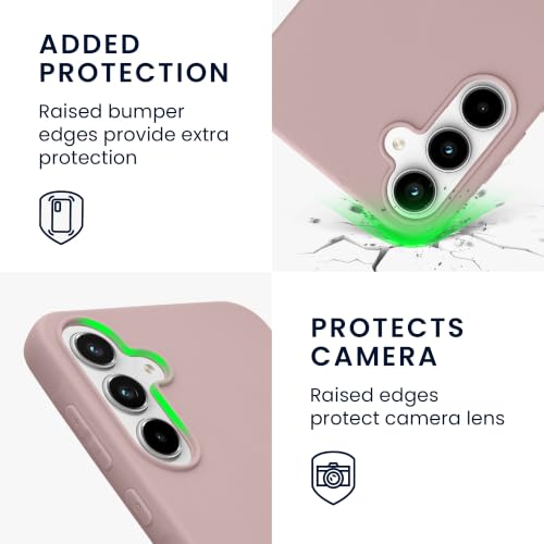 kwmobile Case Compatible with Samsung Galaxy A55 5G Case - Soft Slim Protective TPU Silicone Cover - Nude Lilac - color: Nude lilac, size: Galaxy A55 5G