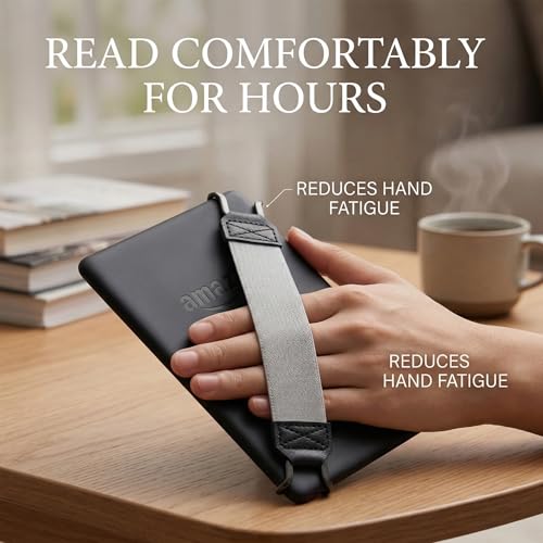 Soft Hand Strap for 6-8" Kindle eReaders Fire Tablet - Orange - color: Orange