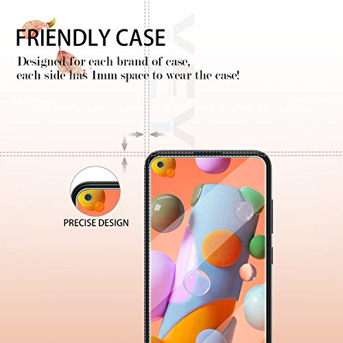 Galaxy A11 HD Clear Tempered Glass Screen Protector + Camera Lens Protectors, [2+2 Pack] [3D Glass] [Anti-Glare] [Bubble-Free] Screen Protector Glass For Samsung Galaxy A11 - size: Galaxy A11