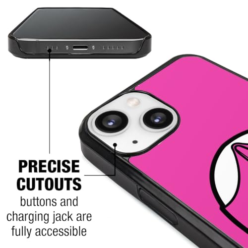 Power Rangers Pink Ranger Helmet Protective Slim Fit Plastic Bumper Case - color: iPhone 13 (Fits 6.1 Inch Display)