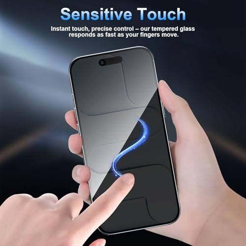3 Pack Privacy Screen Protector for iPhone Air, Anti-Spy Glass