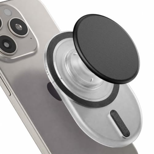 AUROX for MagSafe Phone Grip, Magnetic Phone Grip Holder, Transparent Black - color: Transparent Black