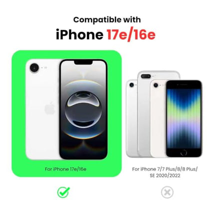 CyTex for iPhone 17e/16e Case(2026/2025) Compatible with MagSafe, Phone case iPhone 17 e, 16 e Clear, Transparent iPhone 17e/16e, Strong Magnetic, Anti-Yellow - Clear